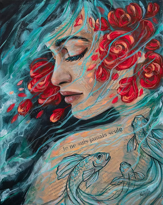 Abeline- Peinture sur toile