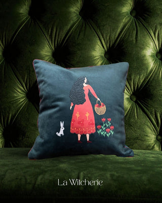 Coussin décoratif en velours