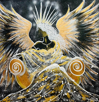 Majestueuse (reine Céleste)- Toile originale