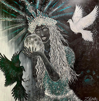 Séléné - (Déesse de la lune)- Toile originale