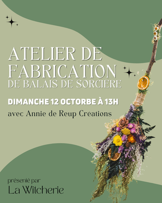 Atelier de fabrication de balais de sorcière